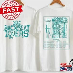 Unisex The Backseat Lovers Concert Double Shirt Tee 2 Sided